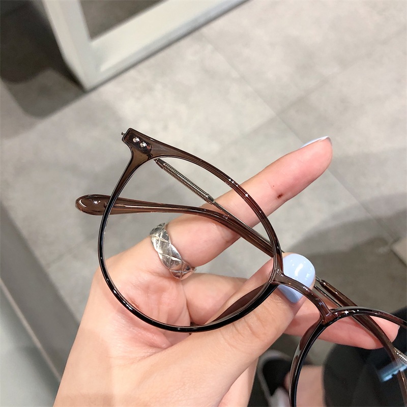 文奕02冷茶色眼镜近视超轻tr90眼镜框女素颜防蓝光镜小红书同款潮详情14