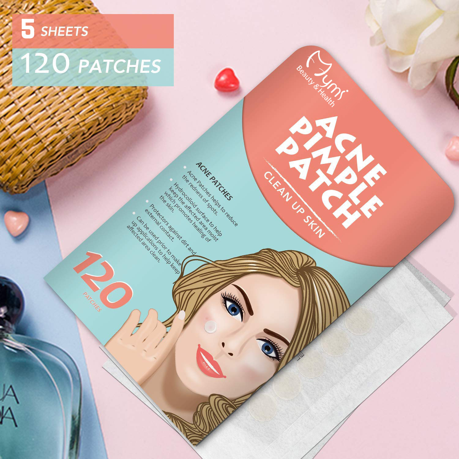 Salicylic acid 120 Patch Granules Acne Patch Amazon Invisible Acne Mark Acne and Blackhead Patch Box set pic 22