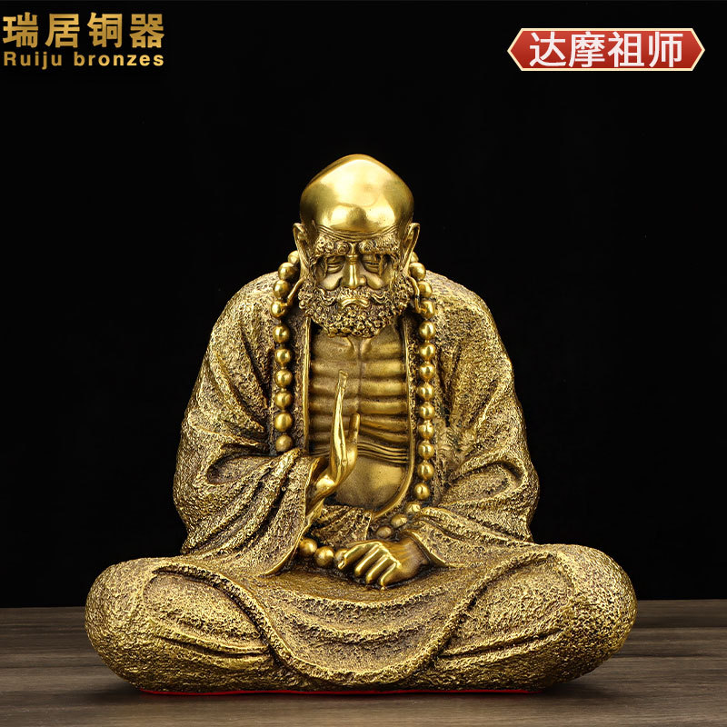 纯铜三宝佛像释迦牟尼阿弥陀佛药师佛摆件工艺品佛堂供奉掌柜推荐详情6