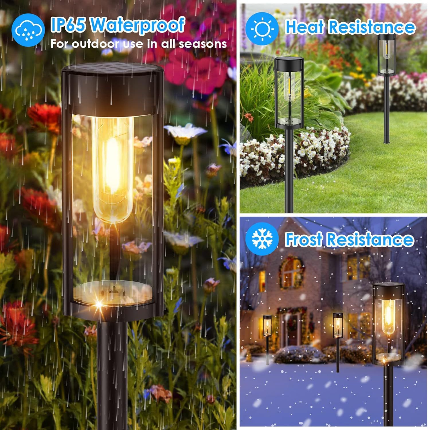 Solar lawn lights, current outdoor waterproof garden lights, led solar garden lights, grass garden landscape lights pic 45