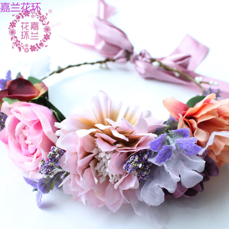 This retro green and super soft peony flower ring with a European and American style is a must-have item for your trip pic 5