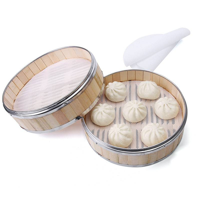 40 New type of silicone pad, Xiaolongbao steaming pad, steaming cloth, steamer pad, baking steamer cloth, non-stick oil drawer cloth, round silicone pad pic 16