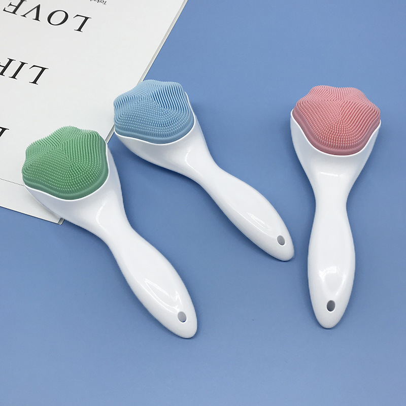 Silicone facial cleansing device, manual cleaning facial brush, soft bristle silicone massage brush, pore cleaner, silicone facial cleansing brush, exclusively for export pic 20