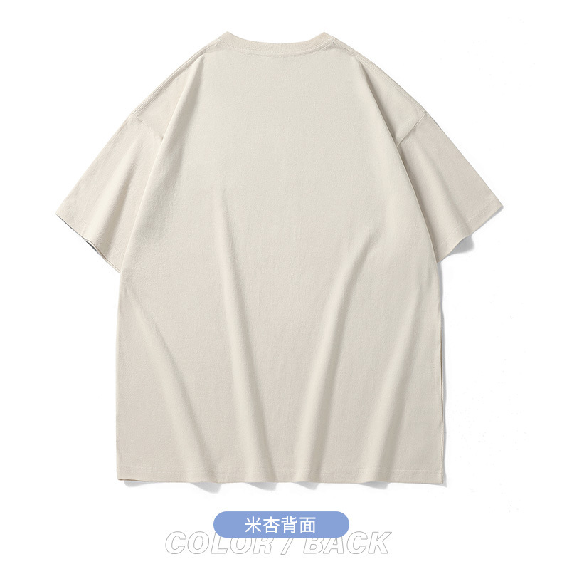 NASA collaboration short-sleeved T-shirt for men, a heavyweight off-the-shoulder pure cotton bestseller with bear print, half-sleeved couple T-shirt for women pic 17