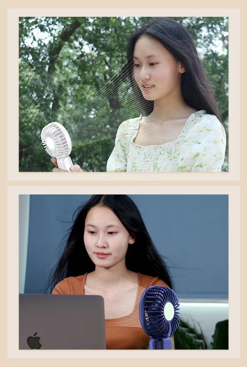 跨境新款手持小风扇礼品折叠挂脖式usb便携迷你桌面小电风扇批发详情24