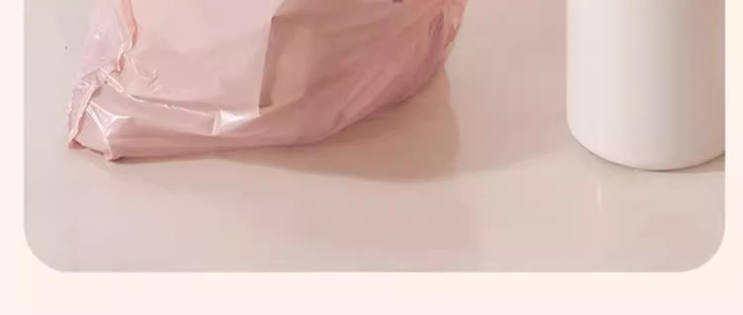 冰莓粉垃圾袋家用加厚手提式垃圾袋抽绳学生宿舍厨房塑料袋抽拉提详情14