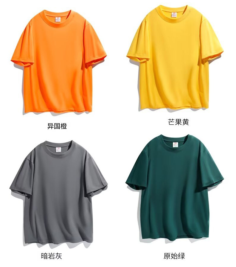 跑量纯棉T恤定制印logo刺绣班服广告衫圆领短袖工服文化衫打底衫详情16