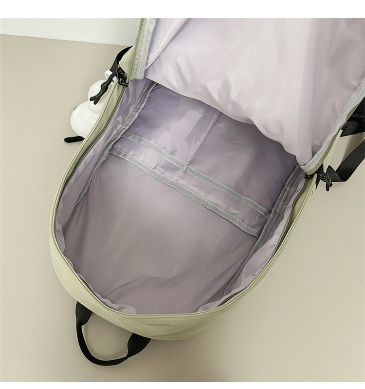 跨境2024新款男简约高中大学生双肩包女休闲大容量初中生旅行背包详情47