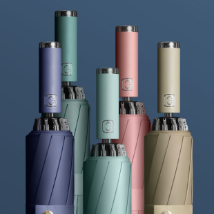 代发三折水果伞防晒黑胶太阳伞遮阳雨伞晴雨两用全自动折叠晴雨伞详情7