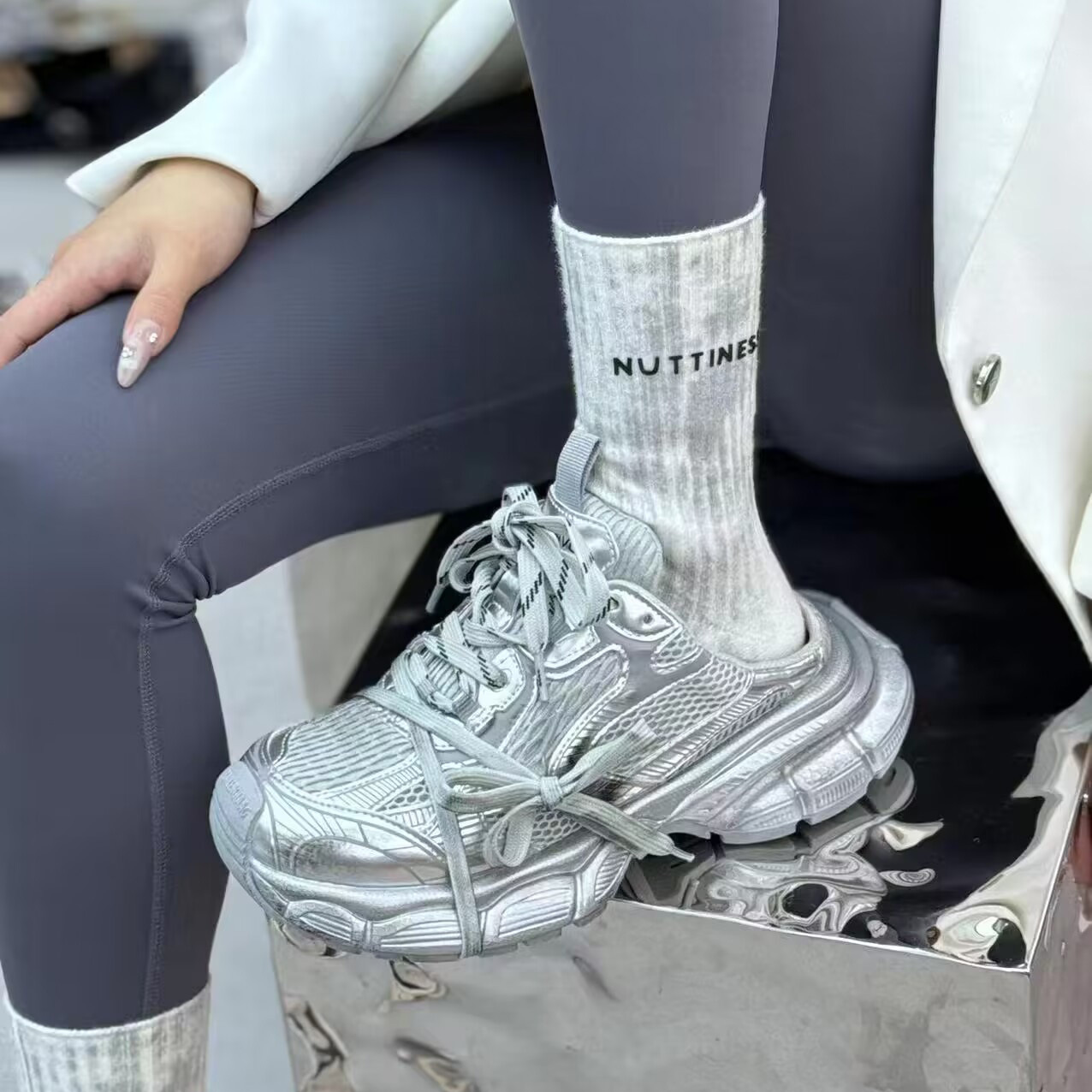 2023年新款老爹鞋增高厚底运动鞋休闲做旧复古情侣男女鞋详情13