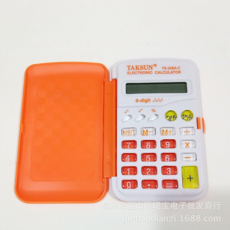新款彩色计算器德信TS-328A-C计算器迷你掌上翻盖携带更方便计算详情8