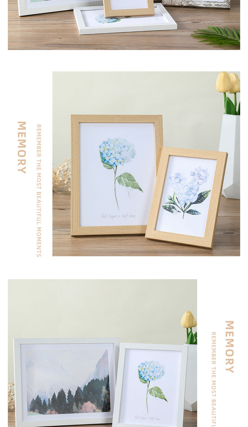 简约木质相框摆台5寸6寸7寸8寸10寸A4画框挂墙照片墙影楼相框批发，相框，台式相框，相框摆台详情15