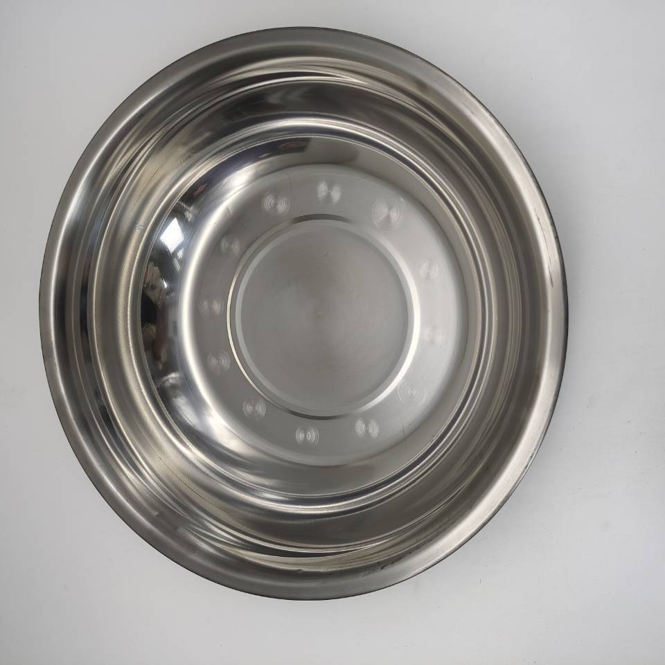 High-quality stainless steel basins, round soup basins, stainless steel tableware, vegetable basins, household stainless steel kitchenware, 2-yuan supply in Yiwu pic 13
