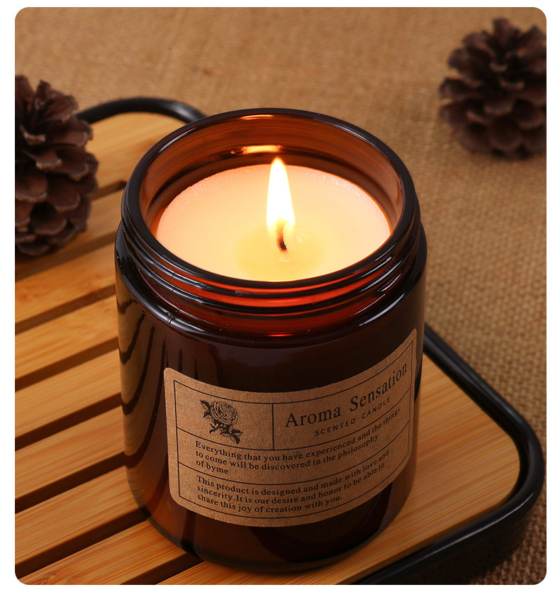 跨境专供香薰蜡烛无烟手工DIY香氛植物蜡ins精油玻璃杯伴手礼批发详情16