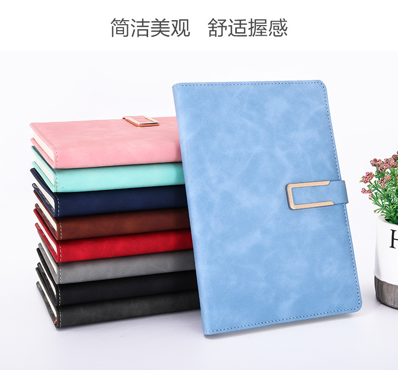 Customized b5 business wholesale notebook set, student planner soft leather gift, a5 notebook custom logo pic 16