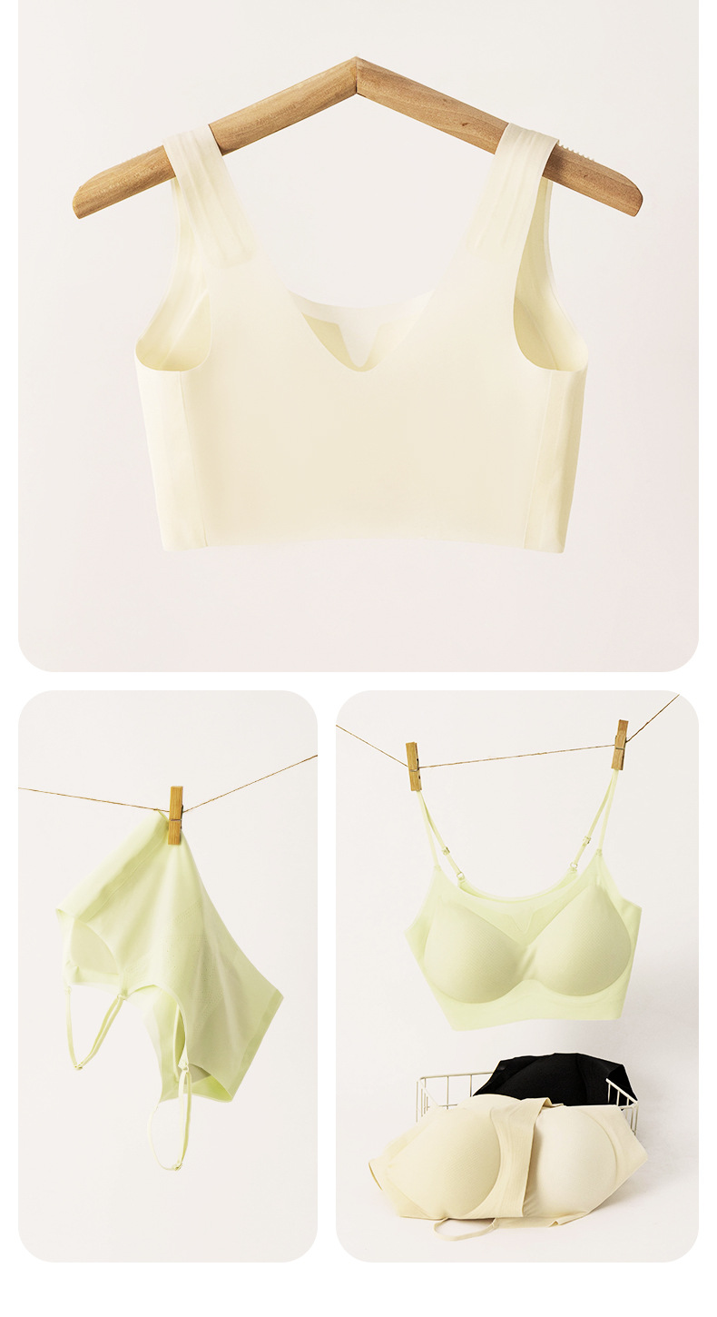 女士文胸春夏薄款软支撑内衣小胸聚拢无钢圈透气背心运动胸罩详情16