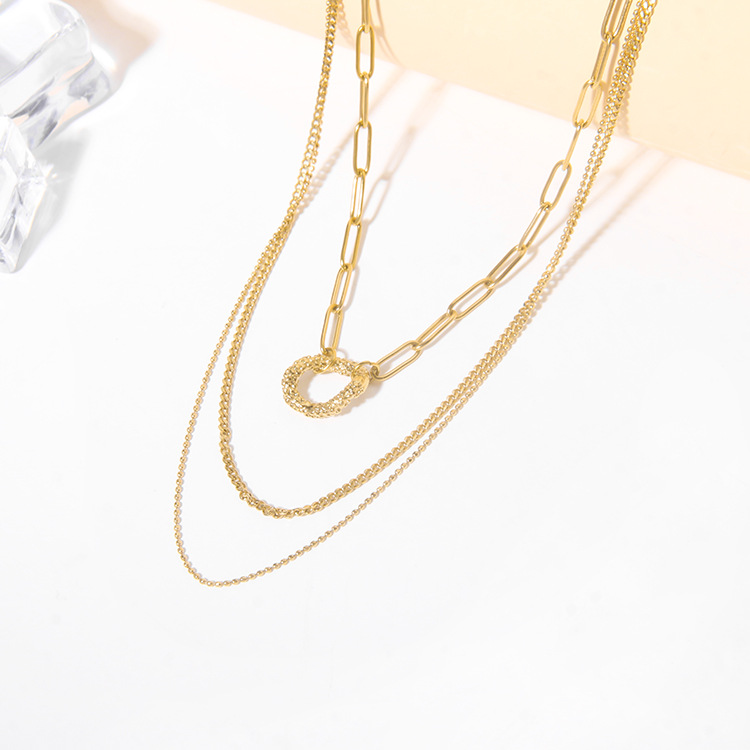 Oval chain, DIY jewelry bracelet, semi-finished accessory, pendant, chain, 18K vacuum electroplated pic 11
