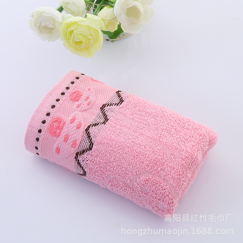 Factory wholesale pure cotton thickened checkered towels, absorbent household daily face towels, gift customization logo pic 53