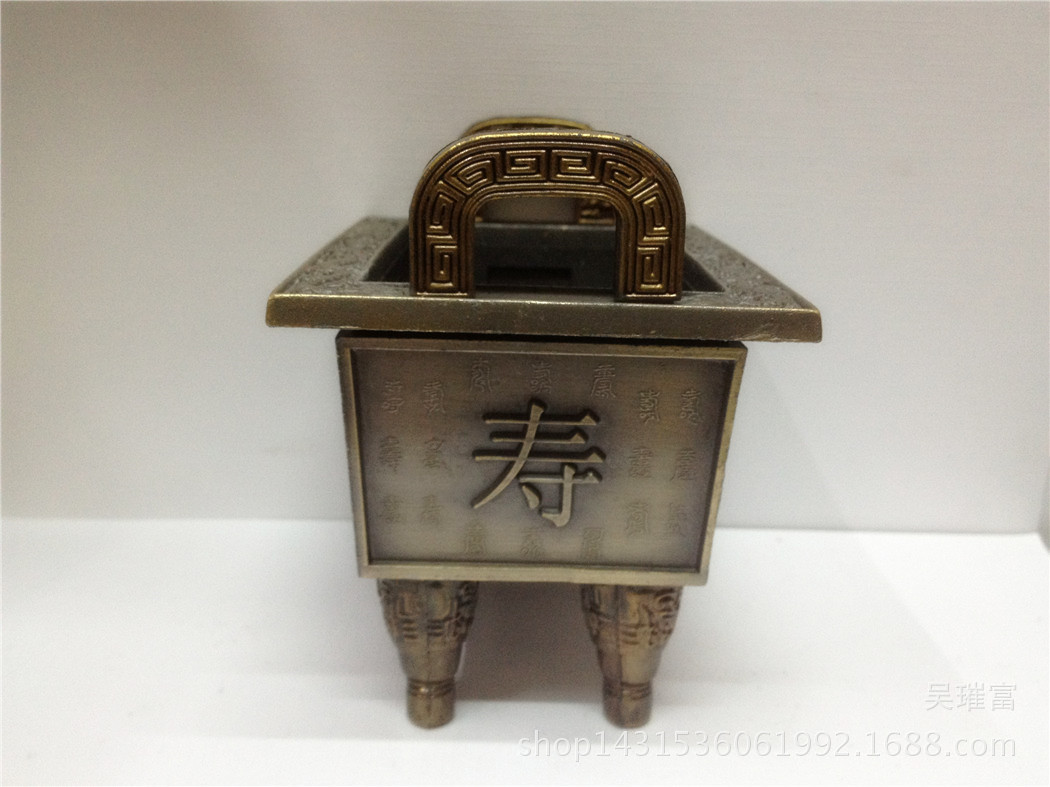 Shoufu Baoding bronze incense burner, Buddhist utensils, incense burner, home Buddhist hall ornaments pic 2