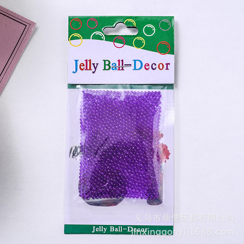 鼎浩 跨境热销 6色高雅荧光珠水晶彩泥 吸水珠WATER BEADS DIY海洋宝宝无土栽培 生命球详情6