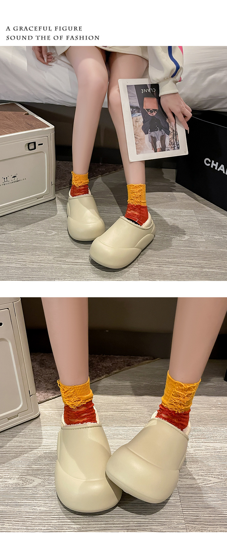 棉拖鞋家居毛拖鞋秋冬家用男款室内冬季厚底保暖加厚女情侣棉拖鞋详情15