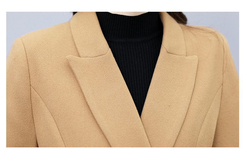 High-end woolen coat for women, mid-length, 2021 autumn/winter new style, fashionable and elegant, a slimming and form-fitting woolen coat for socialite pic 39
