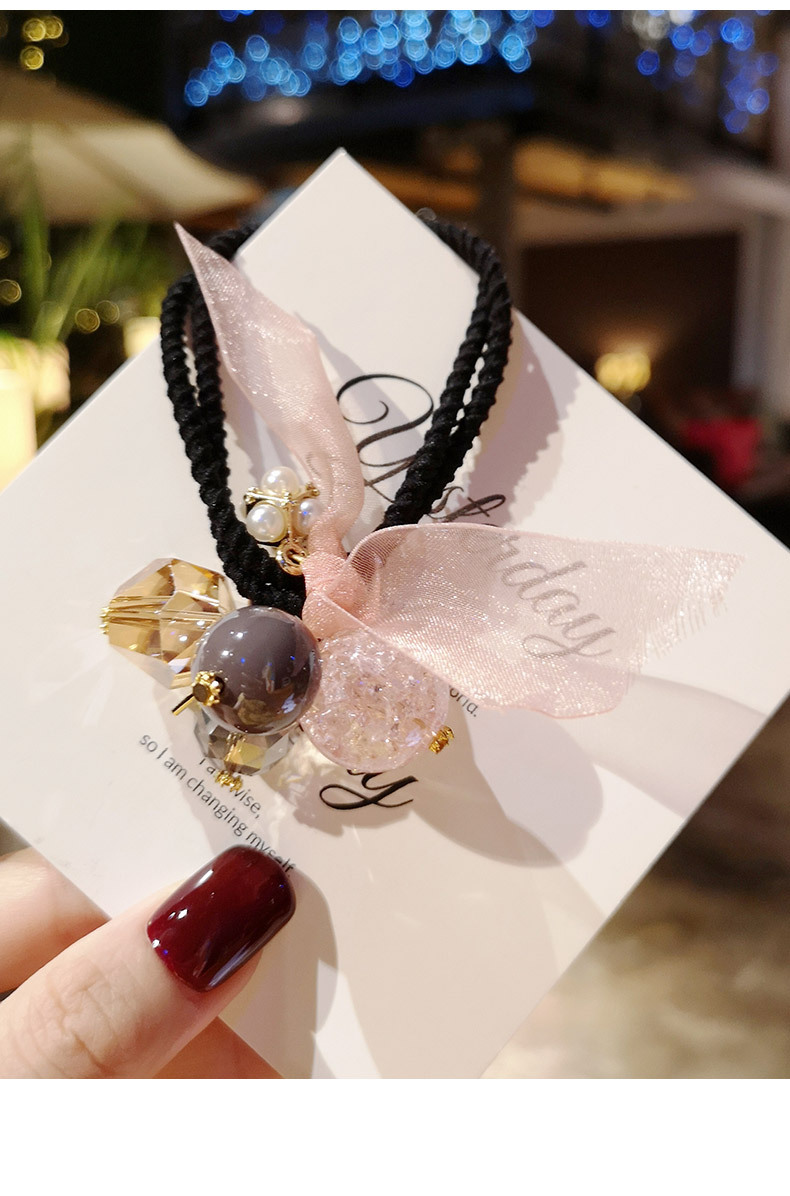 Cute hair tie, headwear and hair band, super fairy-like Korean version of Instagram influencer girl, dual-purpose hair tie, hair band and bracelet pic 3