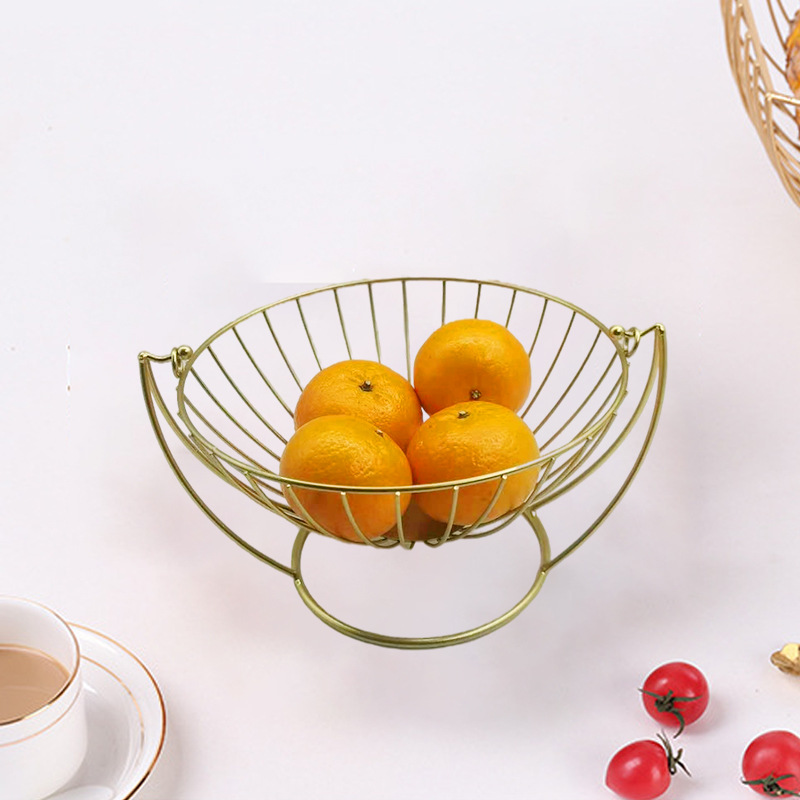 铁艺水果篮创意家用糖果水果盘北欧三层简约跨境格调干果盘批发详情6