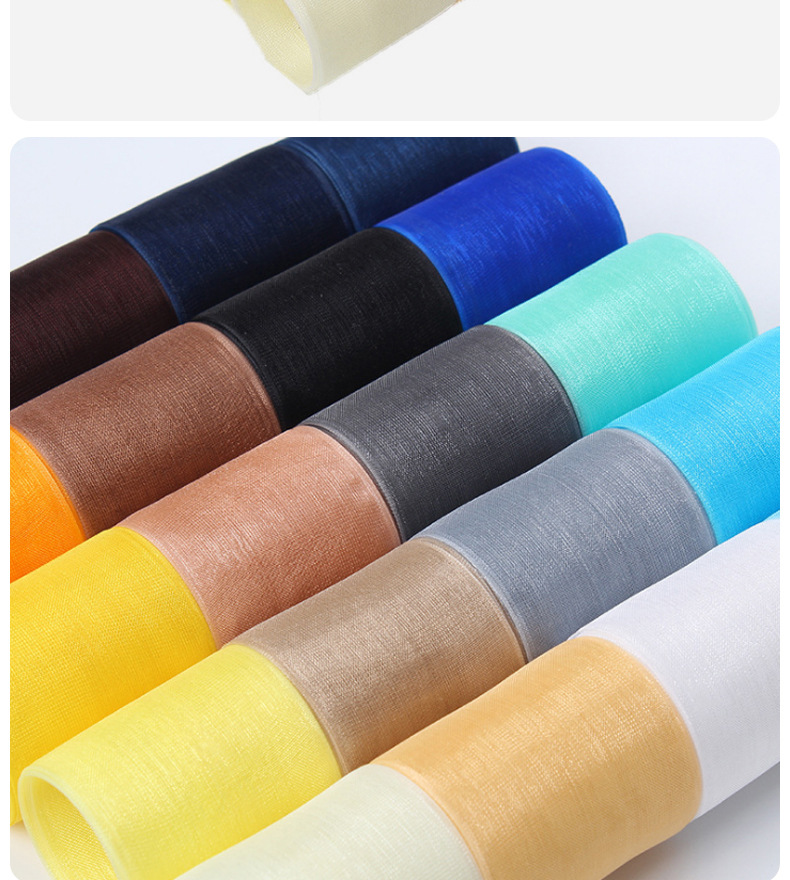Dingxin Korean Ribbon wholesale, nylon snow yarn ribbons, diy hair accessories, bows, flower gifts, packaging ribbons pic 19