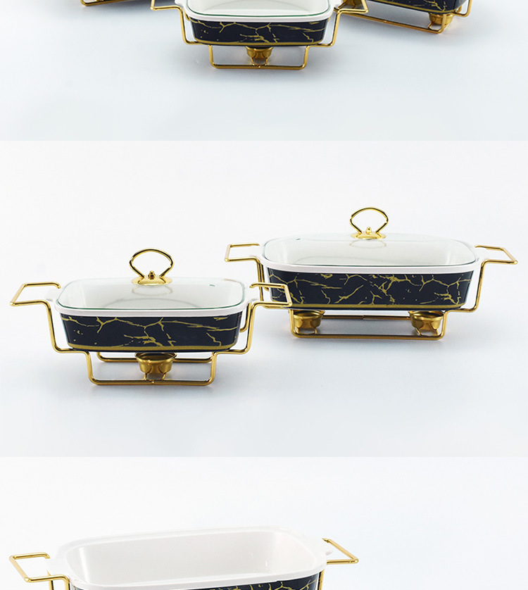 Cross-border supply square ceramic dining stove, suitable for hotel restaurants, novel self-service alcohol dining stove, self-service fast food stove, alcohol hot pot, alcohol stove, portable alcohol hot pot dining stove for restaurant buffets pic 2