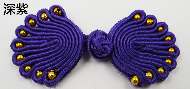 Direct sales of retro cheongsams with nine beads, bead plate buttons, wedding invitations, home Hanfu head flower decorations, butterfly flower buttons pic 15