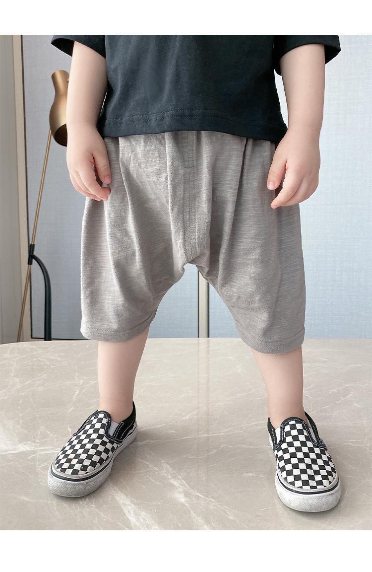 儿童夏裤宝宝哈伦裤短裤夏季男童七分裤婴幼儿童休闲垮裤大PP裤子详情14