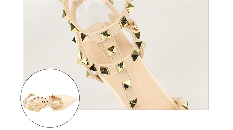 289-6欧美时尚铆钉女士尖头浅口高跟单鞋女式夏季新款凉鞋批发详情54