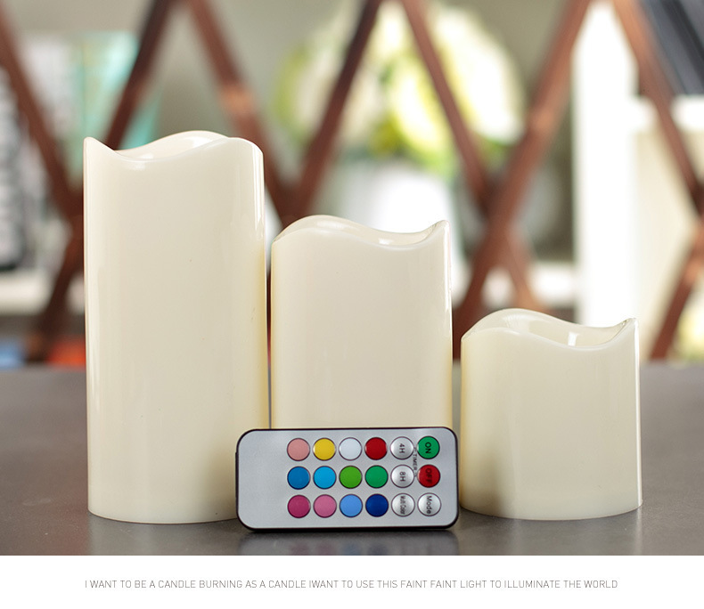 Creative led electronic candle lamp simulation 18-key intelligent remote control candle decorative handicraft display item pic 4