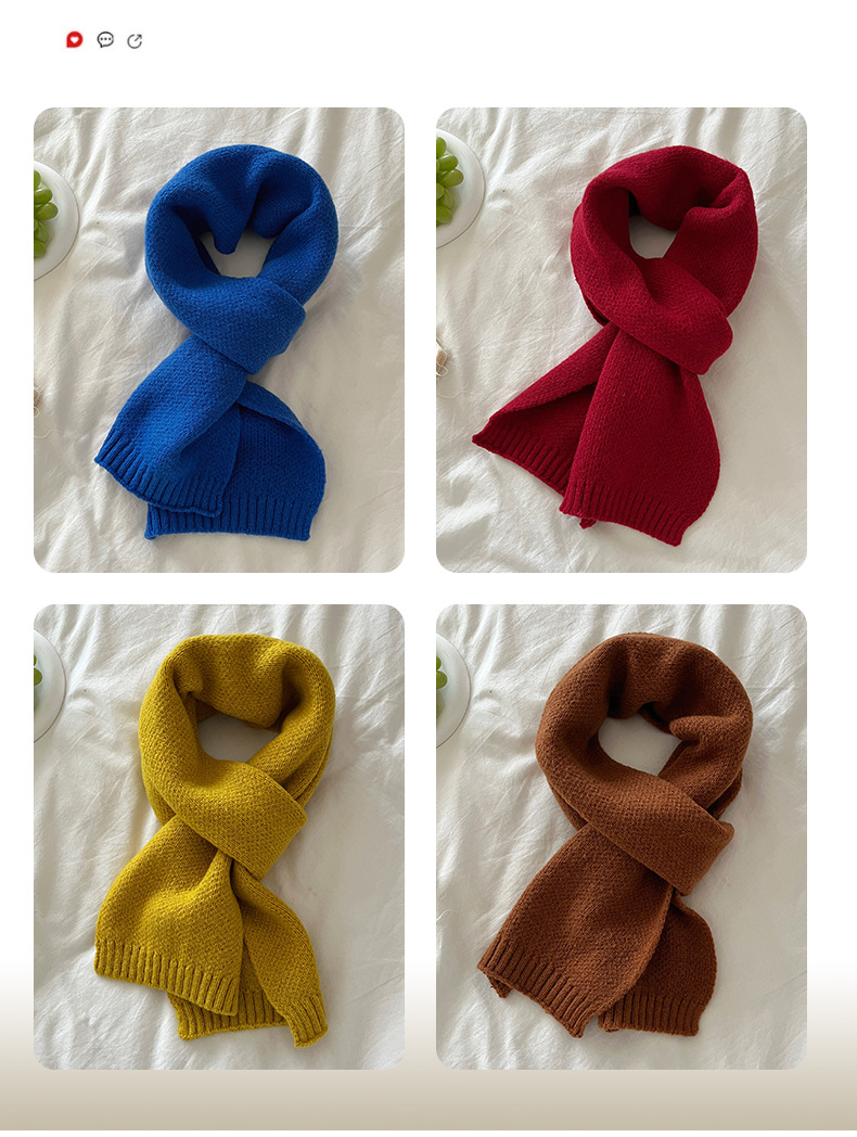 Mars Green Thickened Warm Scarf for Women 2024 New Style faux Cashmere Scarf, Korean style, versatile and warm 2024 New style pic 19