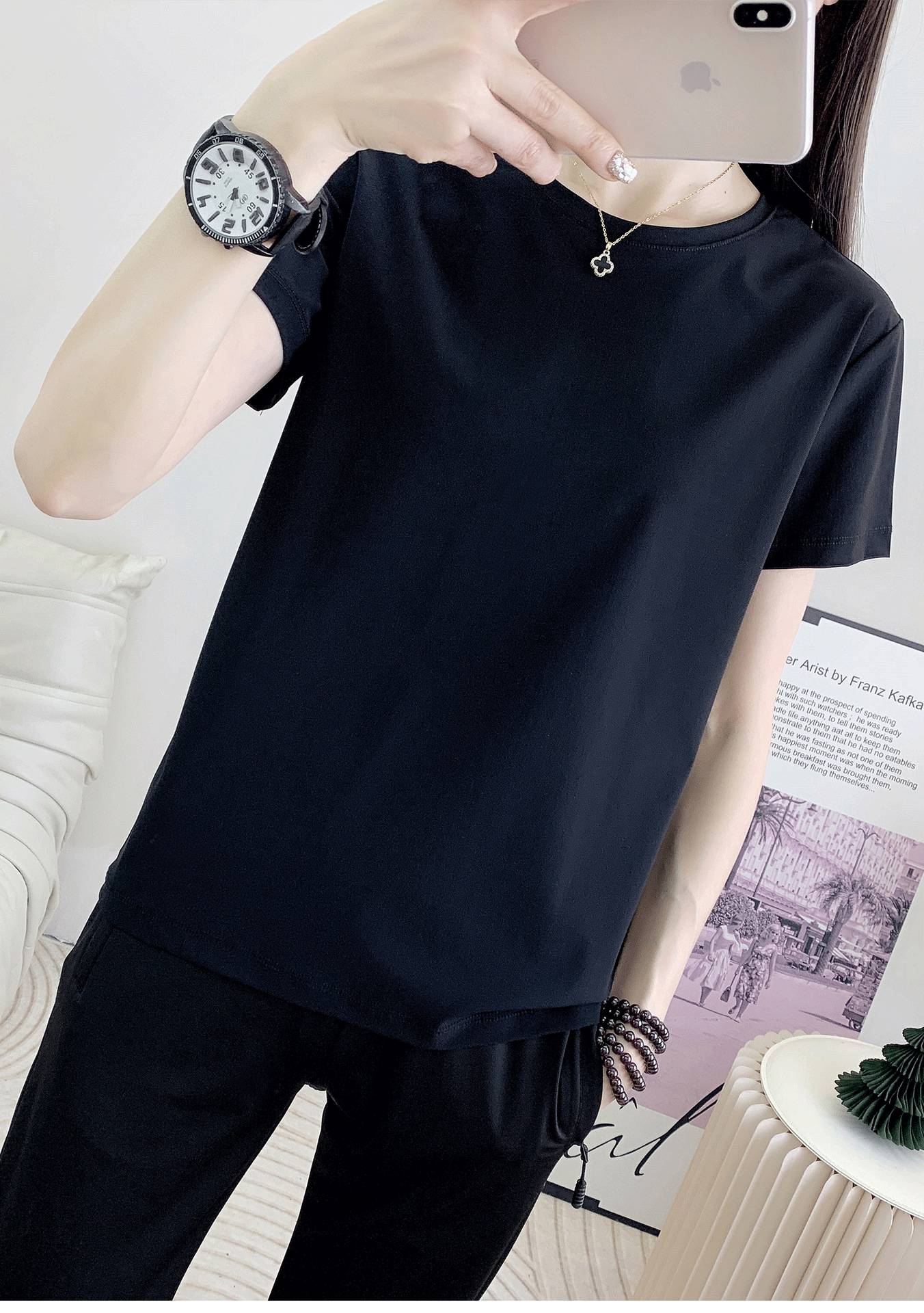 速干衣女短袖冰丝快干衣服批发户外运动跑步快干透气圆领t恤衫男详情50