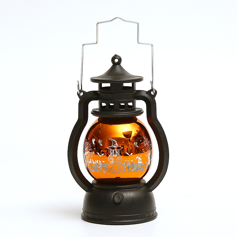 New Halloween pumpkin lantern decorations, small oil lamps, retro laser small horse lanterns, creative bar Ghost Festival atmosphere decoration pic 21