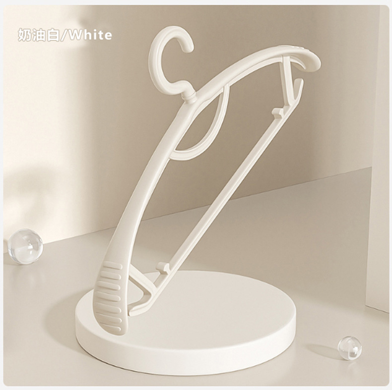 Seamless, anti-slip, thickened wide-shoulder clothes hanger, multi-functional dry and wet dual-purpose plastic clothes drying rack, household adult storage clothes hanger pic 10