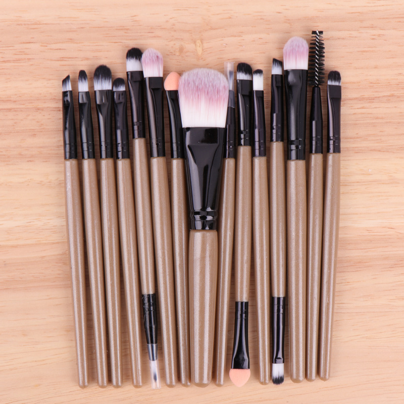 15-piece makeup brush set: eyeshadow brush, eye brush, eyebrow brush, eyelash brush, lip brush, complete set of beauty tools in stock, shanilak pic 10