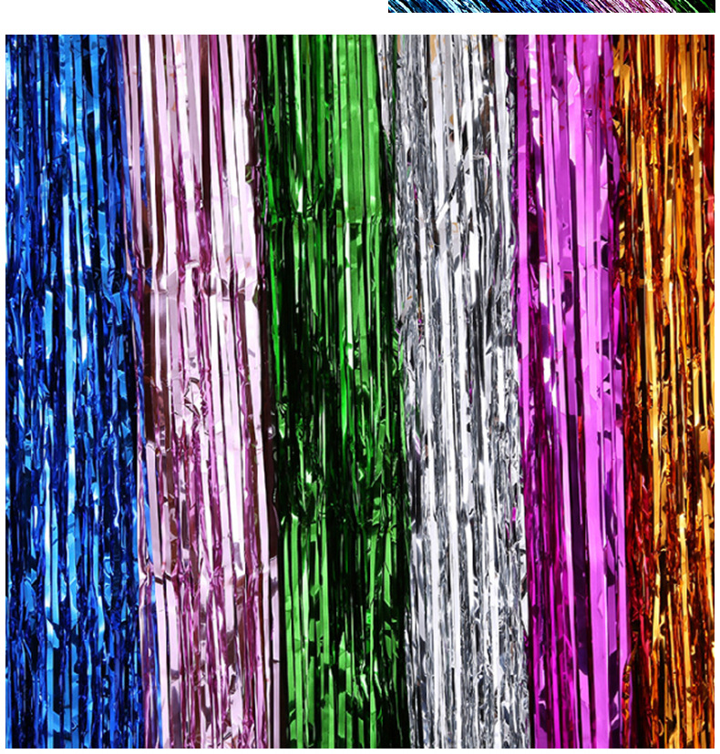 Rain curtain wedding birthday party decoration supplies, wedding room background decoration, rain curtain 2-meter balloon rain silk pic 21