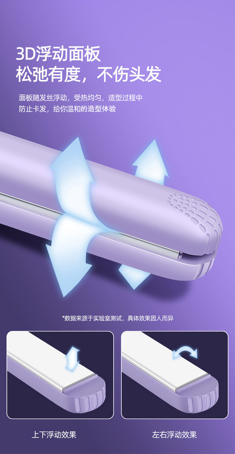 Mini curling irons, straight hair straightening irons, student dormitory perming and straightening small irons, bangs, inner buckle magic tools pic 7