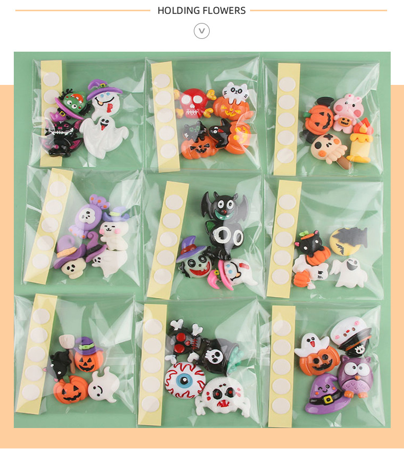 新款树脂配件发卡diy奶油胶卡通系列随机混款3d立体水杯配饰贴片详情5