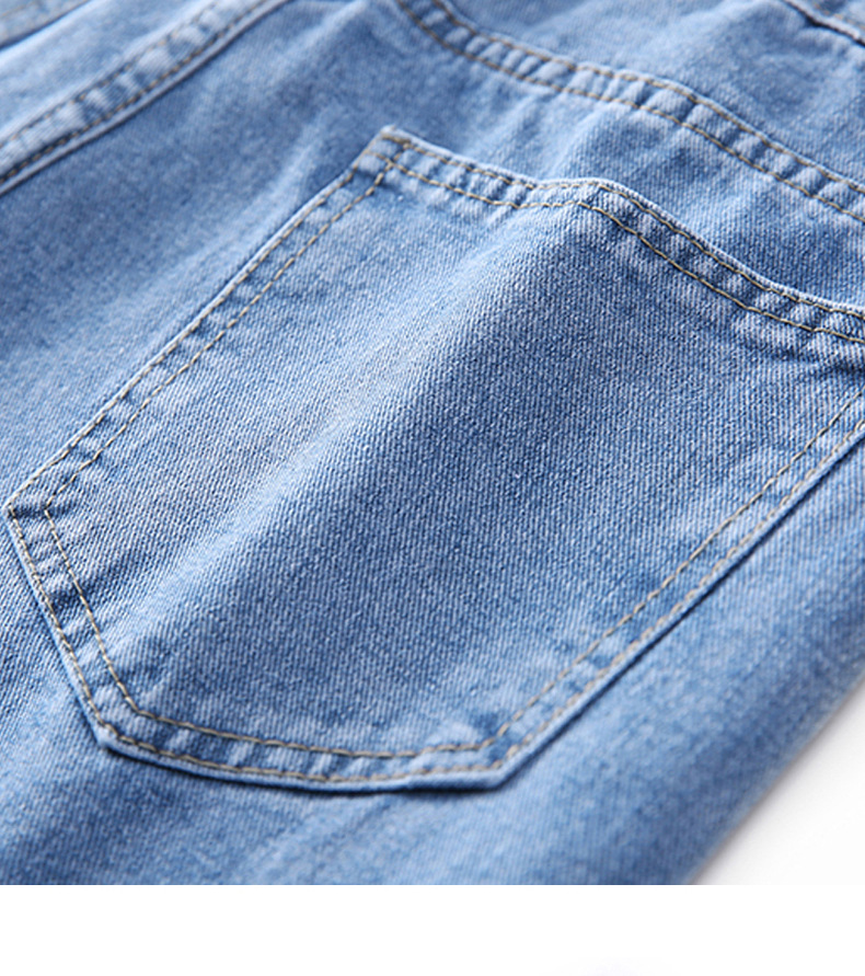 Wide-leg loose straight-leg jeans for summer 2022, versatile high street style for men, casual long pants for men, trendy bf style for men pic 21