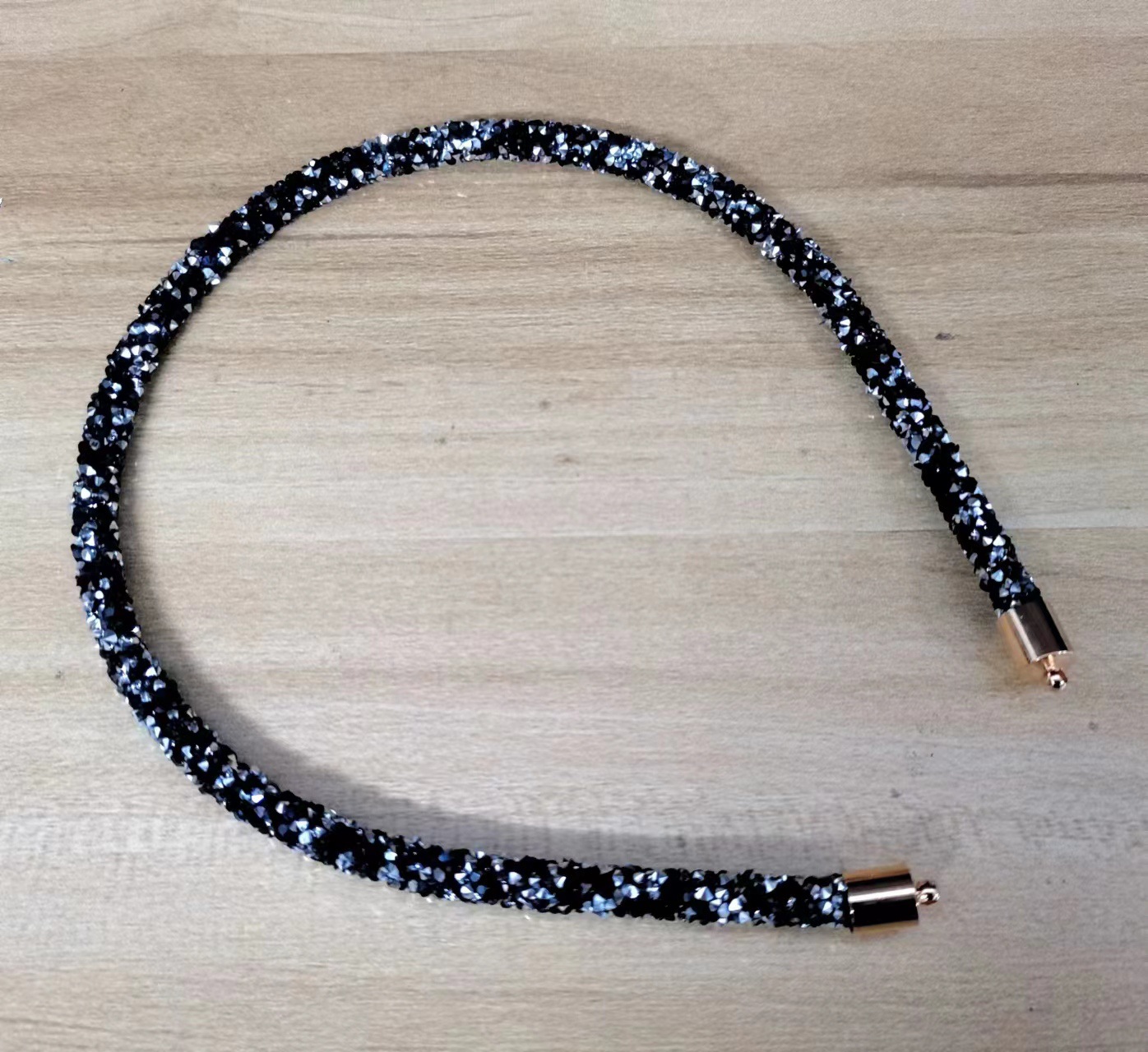 Cross-border hair accessories: Korean style slender water diamond super sparkling hair band, versatile, elegant and simple headband hair clip pic 24