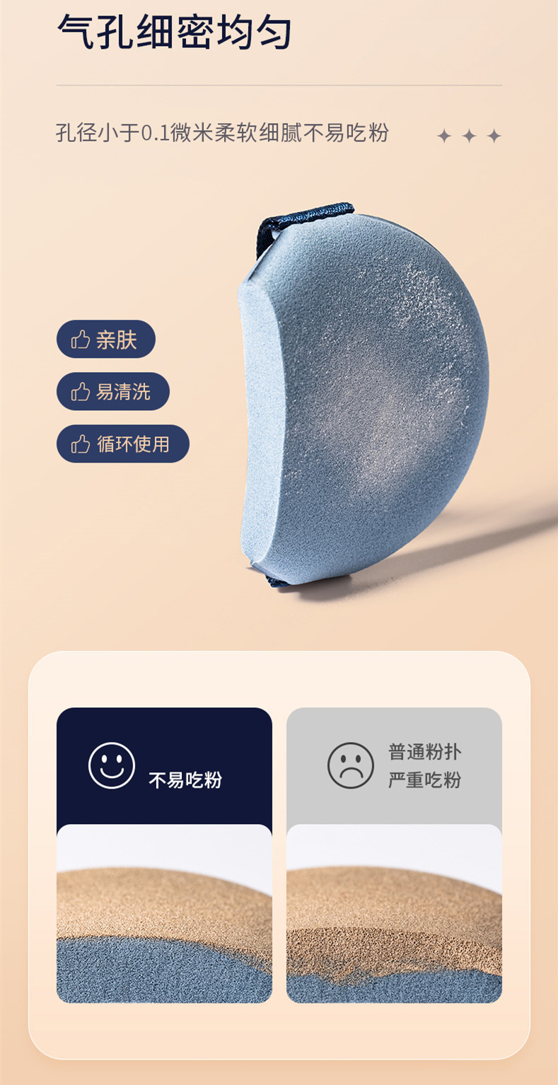 Wholesale double-sided air cushion pineapple pie egg yolk pie powder puff, BB cream foundation liquid, dry and wet dual-purpose Beidou Seven-star powder puff pic 12