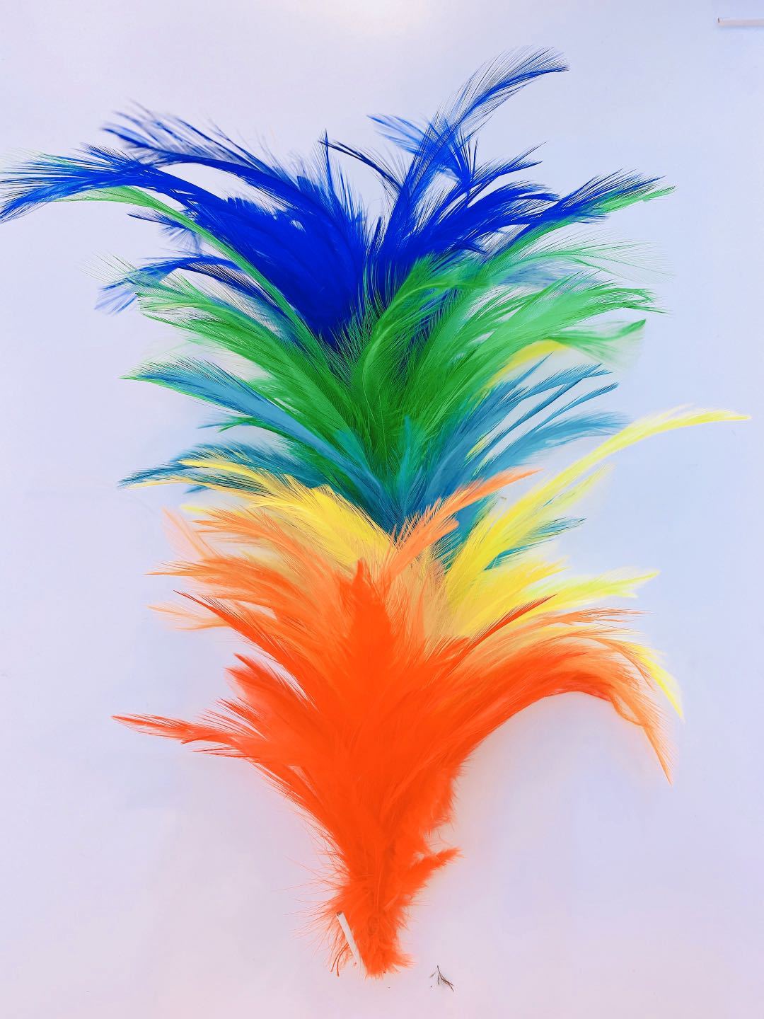 Factory clearance sale of feather wire flower diy clothing, props, hats, accessories, 30cm colorful feather corsages pic 22