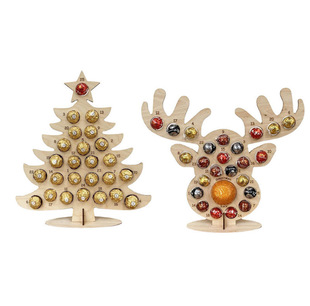 圣诞派对巧克力架装饰摆件Wooden Advent Calendar木制工艺品详情23