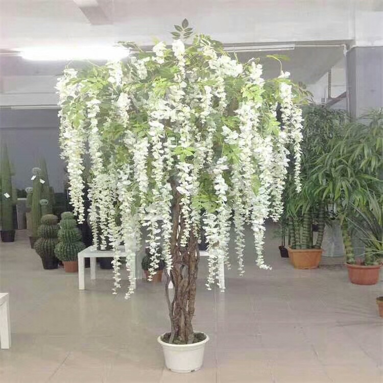 110CM simulated wisteria flower, simulated bean flower branch, bean flower strip, simulated wisteria hanging, simulated bean flower branch, wisteria strip pic 44