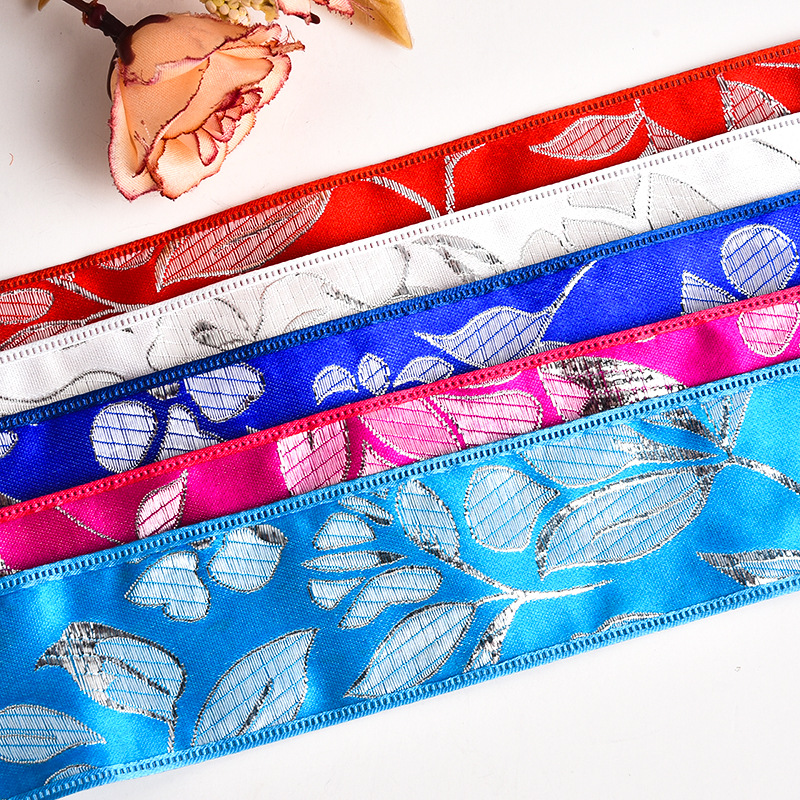 Colorful sequined cotton thread pure cotton water-soluble lace flower cutout diy lace ethnic minority clothing pic 19