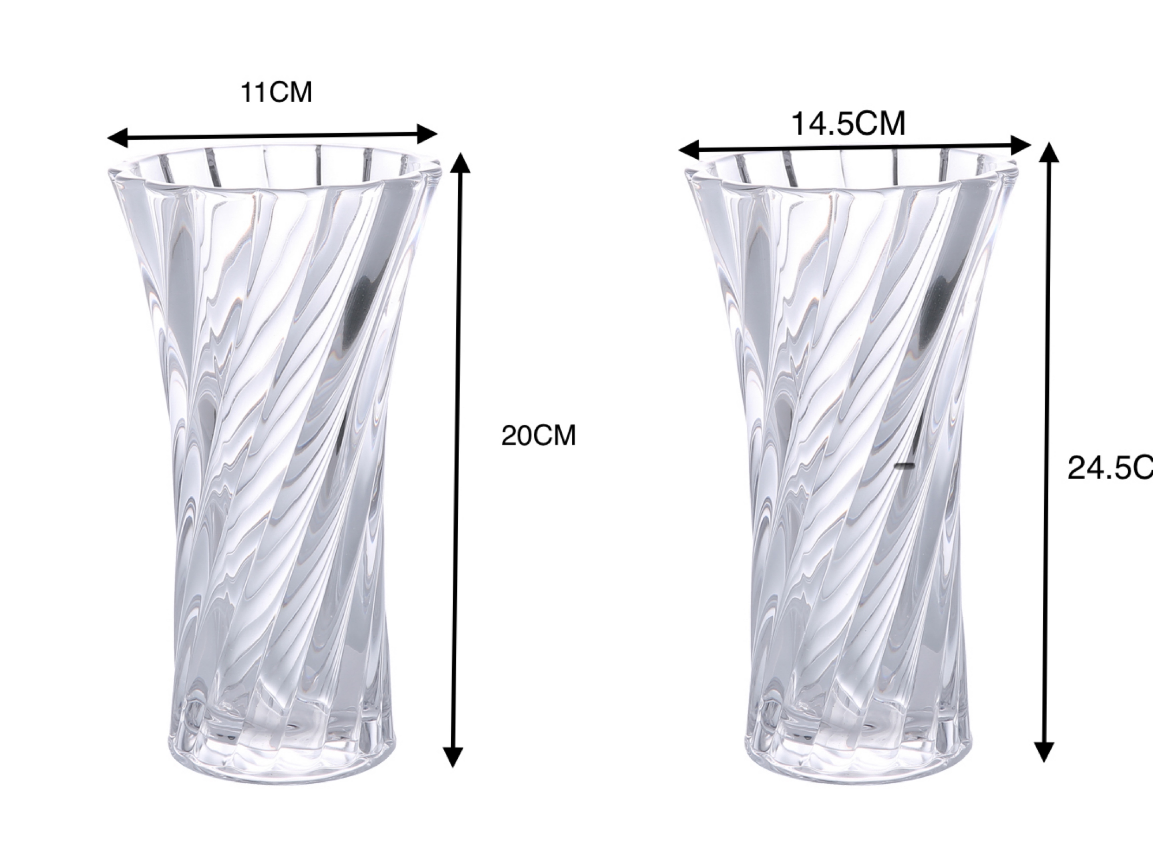 Yuxing thickened transparent crystal glass flat-bottomed transparent glass vase, living room decoration, hydroponic plant, lucky bamboo, lily vase, vessel, home decoration pic 6